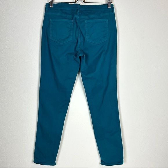 Elie Tahari Zipper Ankle Teal Skinny Jeans 8 - Picture 6 of 8